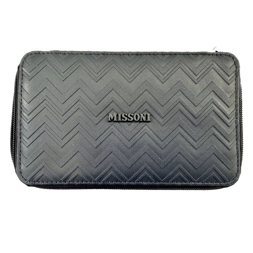 DELTA MISSONI Newest Business Delta One Class toiletry bag Dark Blue